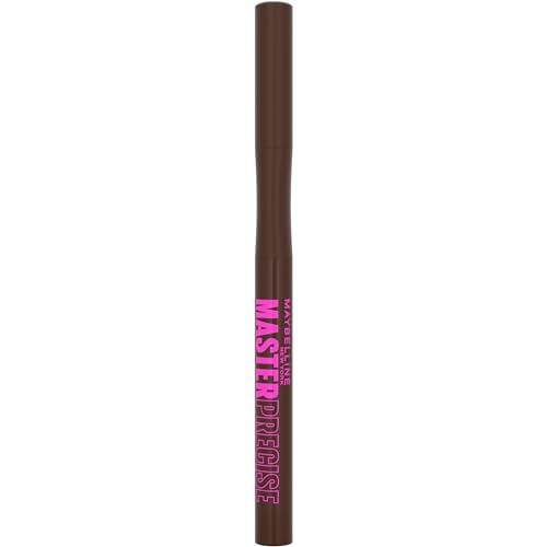 Maybelline Eyestudio Master Precise All Day Waterproof Liquid Eyeliner Makeup, Forest Brown, 1 Count (Packaging May Vary)