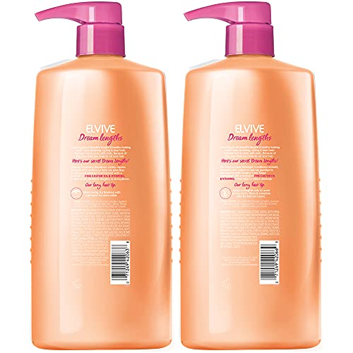 L'Oreal Paris Elvive Dream Lengths Shampoo and Conditioner Kit, Paraben Free, 1 kit