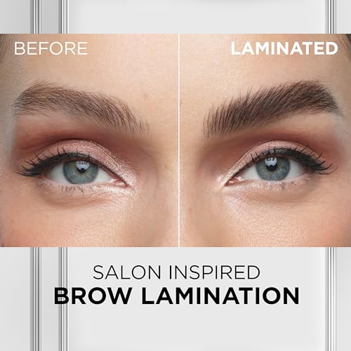 L'Oreal Paris Infallible Up To 24H Wear Brow Lamination, Water-Resistant Longwear Eyebrow Gel Make Up, Clear/Transparent, 0.16 Fl Oz