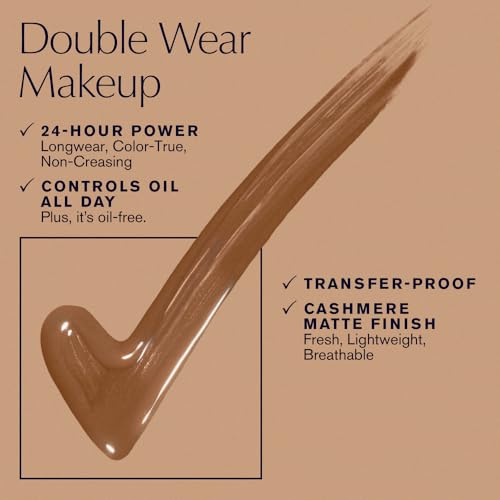 Estée Lauder Double Wear Stay-in-Place 24-Hour Long-Wear Matte Foundation Makeup, 1 Fl Oz, 3N1 Ivory Beige