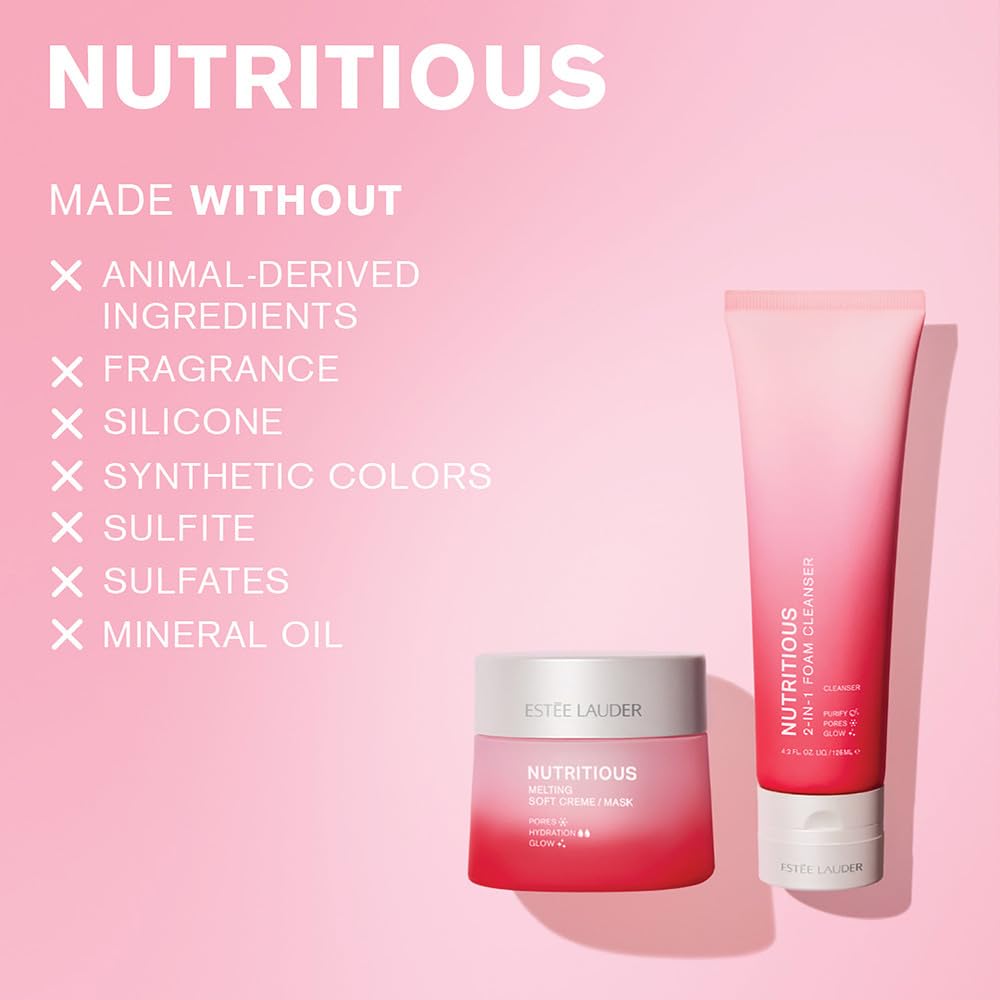 Estée Lauder Nutritious 2-in-1 Foaming Cleanser & Mask | Pore Minimizer, 4.2 oz.