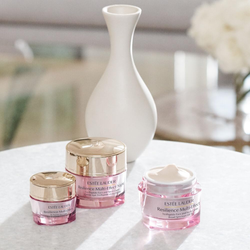 Estée Lauder Resilience Multi-Effect Tri-Peptide Face and Neck Cream Moisturizer SPF 15 for Dry Skin, 1.7 oz.