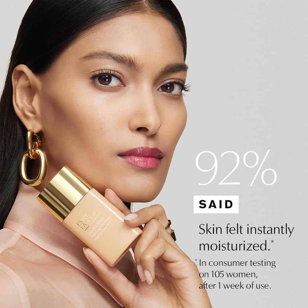 Estée Lauder Double Wear Sheer Long-Wear Foundation, SPF 19, 1.0 fl oz, 8N1 Espresso
