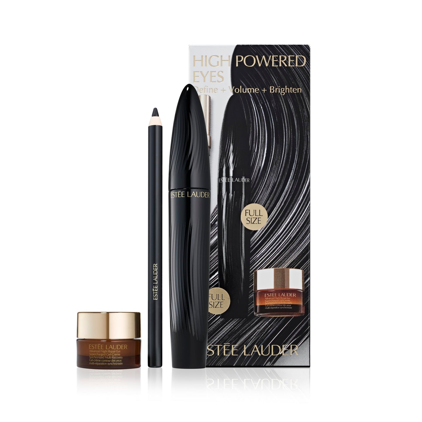 Estée Lauder High Powered Eyes Turbo Lash Mascara Set Define + Volume + Brighten