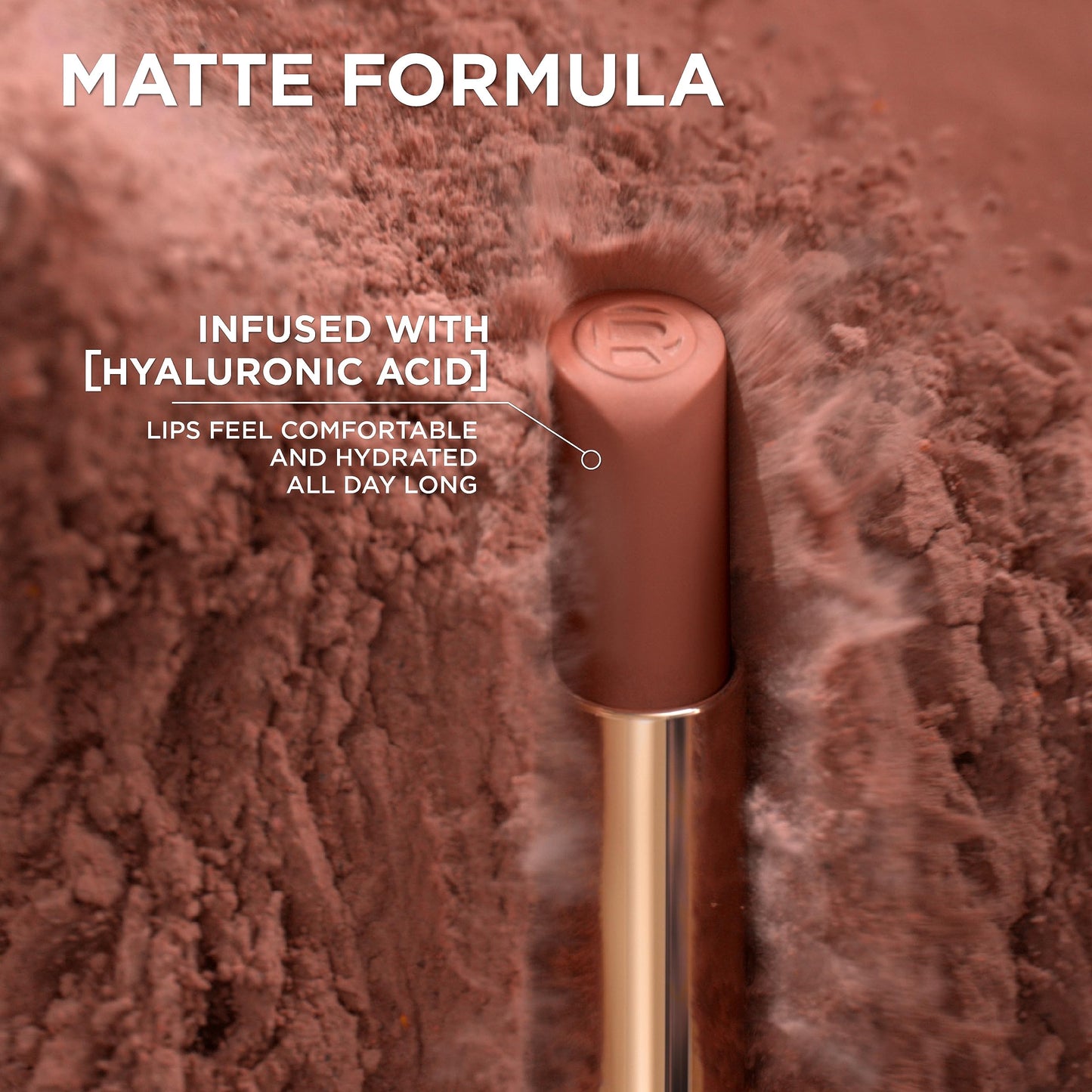 L’Oréal Paris Colour Riche Intense Volume Matte Lipstick, Lip Makeup Infused with Hyaluronic Acid for up to 16HR Wear, Worth It, 0.06 Oz