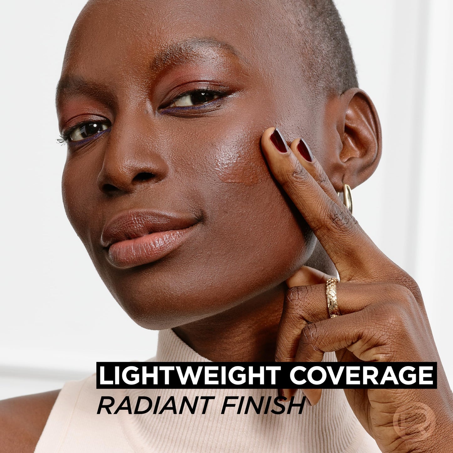 L'Oreal Paris True Match Nude Hyaluronic Tinted Serum Foundation with 1% Hyaluronic acid, Cool Deep 7.5-8.5, 1 fl. oz.