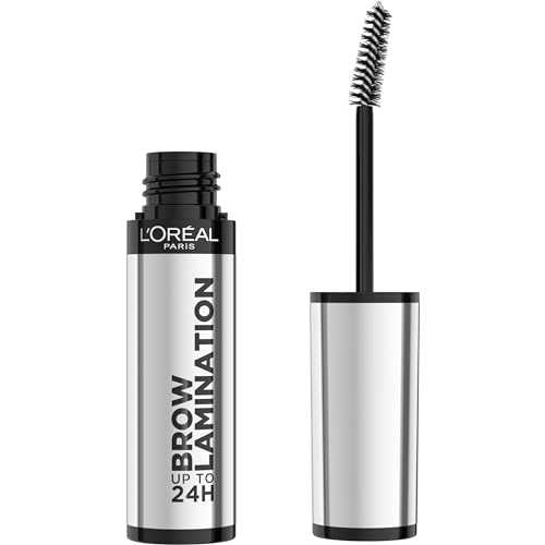 L'Oreal Paris Infallible Up To 24H Wear Brow Lamination, Water-Resistant Longwear Eyebrow Gel Make Up, Clear/Transparent, 0.16 Fl Oz