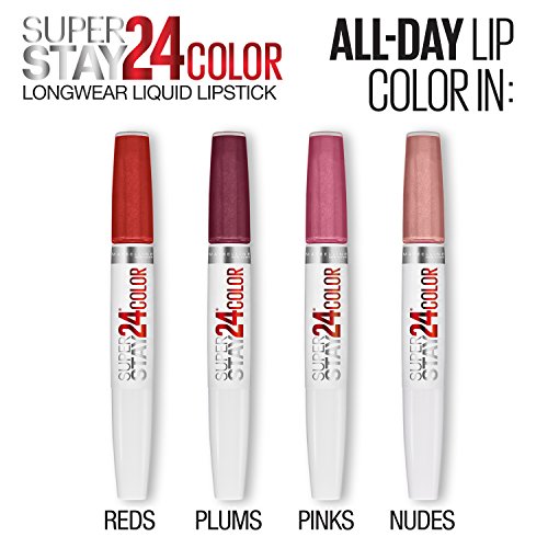 MAYBELLINE Super Stay 24, 2-Step Liquid Lipstick Makeup, Long Lasting Highly Pigmented Color with Moisturizing Balm, Blush On, Pink, 1 Count