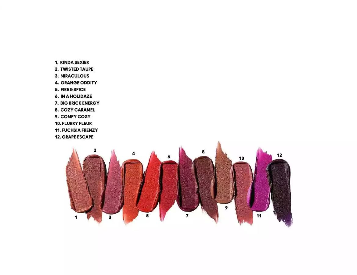 M.A.C Lips By Dozen Mini Podwer Kiss Lipstick x 12 - A Holiday Kit