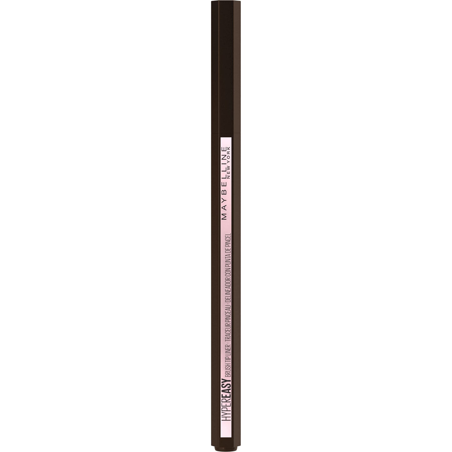 MAYBELLINE New York Hyper Easy Liquid Pen No-Skip Waterproof Eyeliner, Satin Finish, Pitch Brown