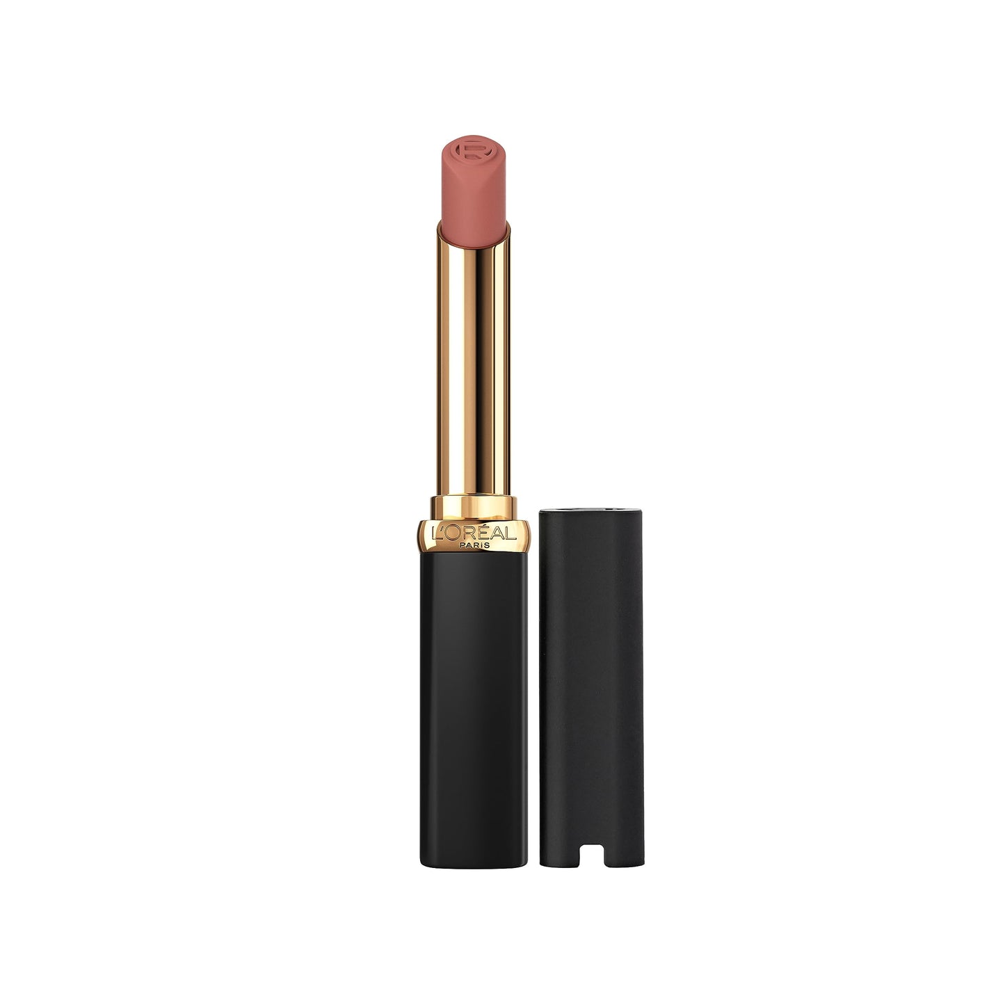 L’Oréal Paris Colour Riche Intense Volume Matte Lipstick, Lip Makeup Infused with Hyaluronic Acid for up to 16HR Wear, Le Nude Rebellious, 0.06 Oz