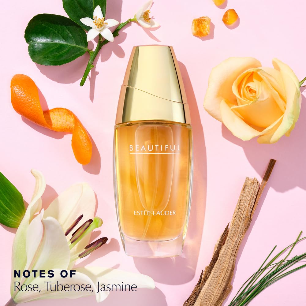 Estée Lauder Beautiful Eau de Parfum Spray with Notes of Rose, Lily, Tuberose & Orange Flower | Women's Perfume, 1.0 fl oz.