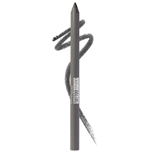 Maybelline TattooStudio Long-Lasting Sharpenable Eyeliner Pencil, Glide on Smooth Gel Pigments with 36 Hour Wear, Waterproof, Intense Charcoal, 1 Count