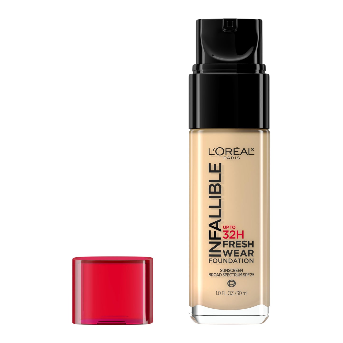 L'Oreal Paris Makeup Infallible Up to 32 Hour Fresh Wear Lightweight Foundation, 425 Linen, 1 Fl Oz, Packaging May Vary