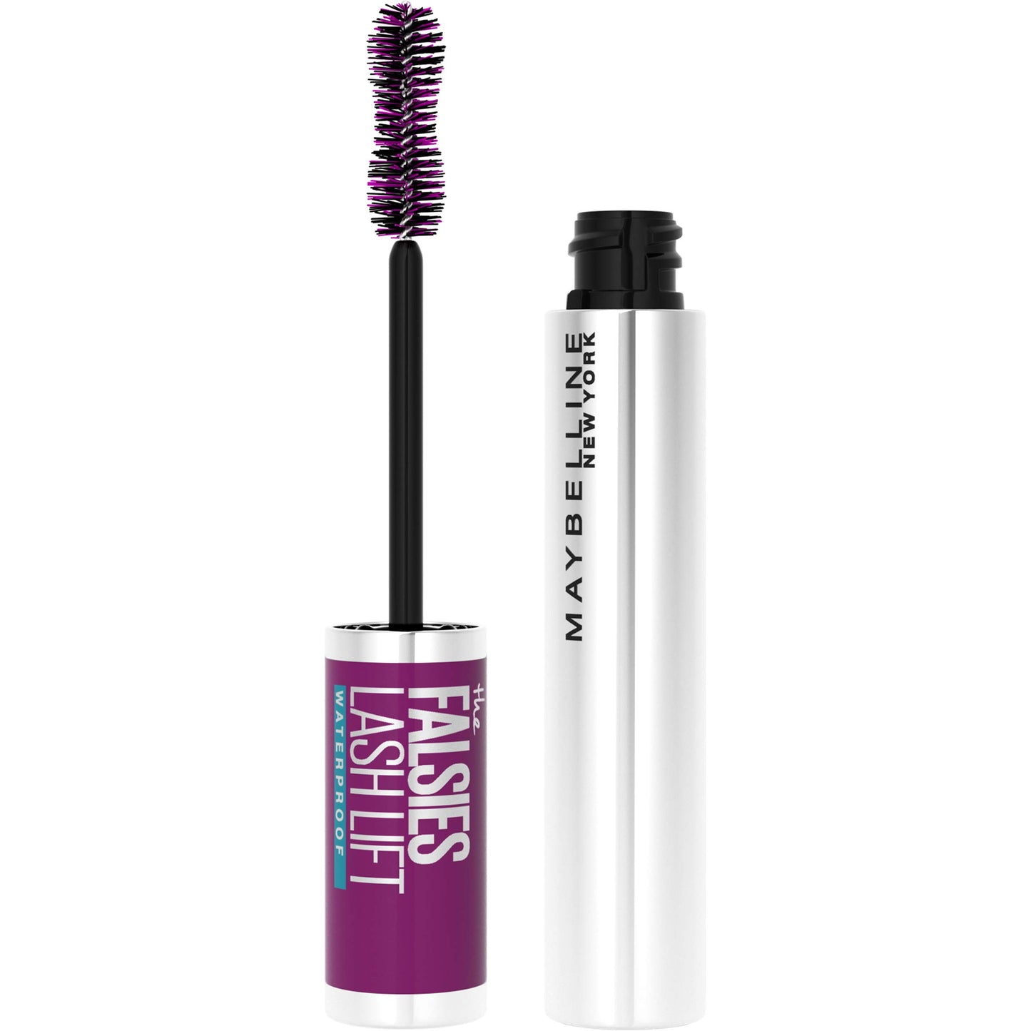 Maybelline The Falsies Lash Lift Waterproof Mascara Volumizing, Lengthening, Lifting, Curling, Multiplying, Eye Makeup, Brownish Black, 1 Count