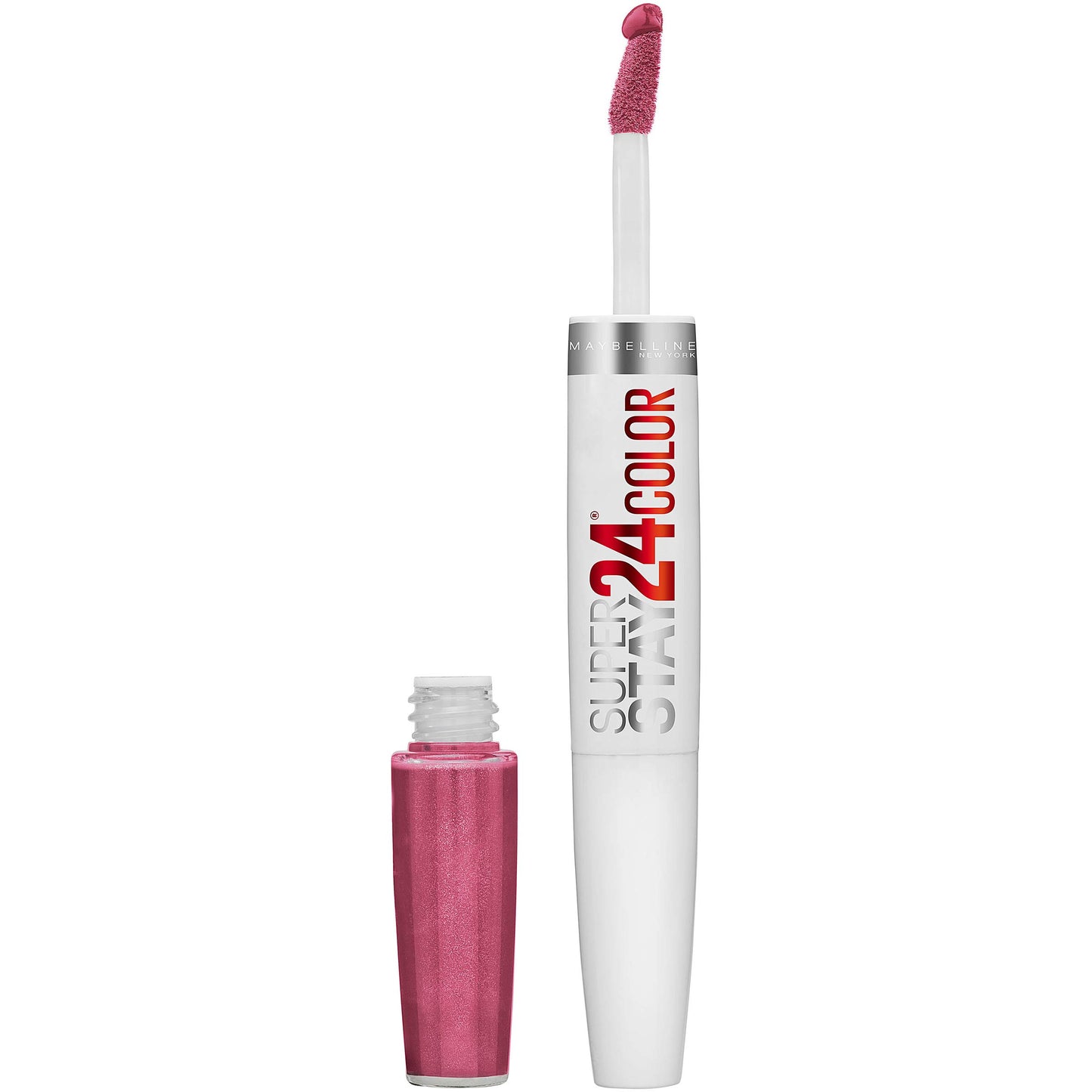 MAYBELLINE Super Stay 24, 2-Step Liquid Lipstick Makeup, Long Lasting Highly Pigmented Color with Moisturizing Balm, Blush On, Pink, 1 Count