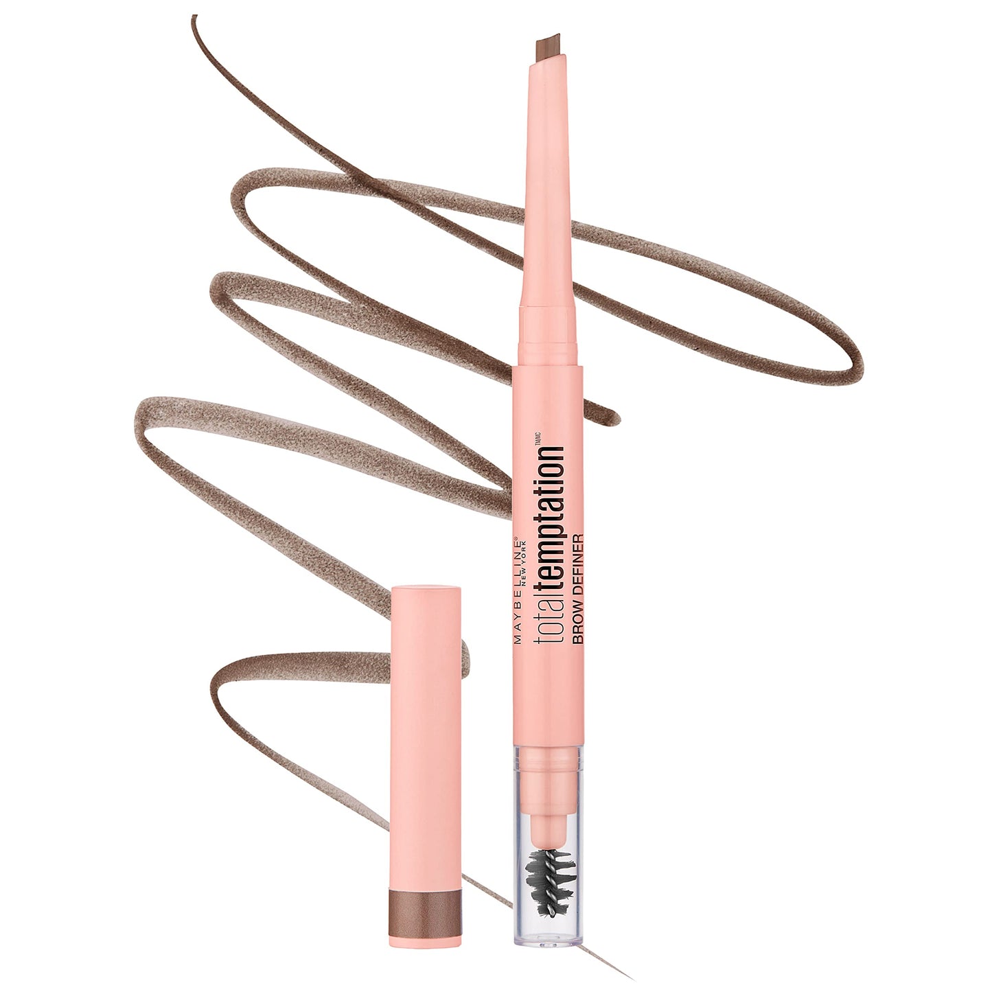 Maybelline Total Temptation Eyebrow Definer Pencil, Soft Brown, 1 Count