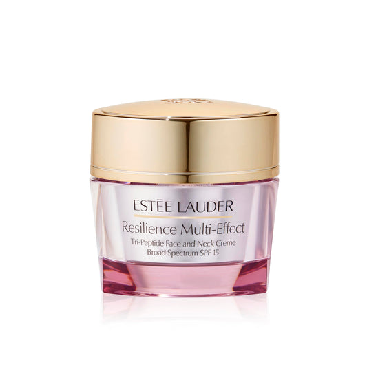 Estée Lauder Resilience Multi-Effect Tri-Peptide Face and Neck Cream Moisturizer SPF 15 for Dry Skin, 1.7 oz.