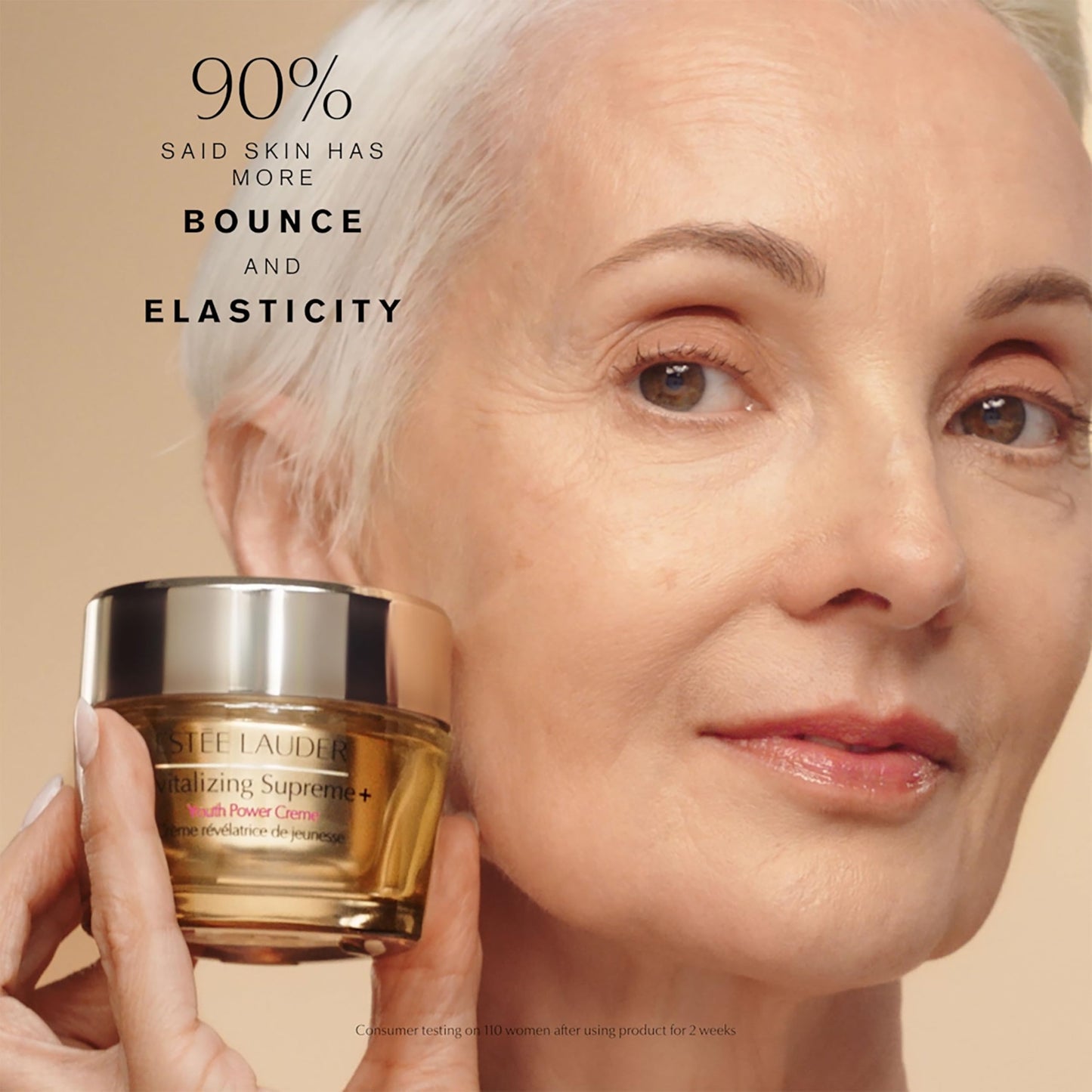 Estée Lauder Revitalizing Supreme+ Youth Power Cream Moisturizer with Hyaluronic Acid & Peptides, Anti Aging, 2.5 oz.