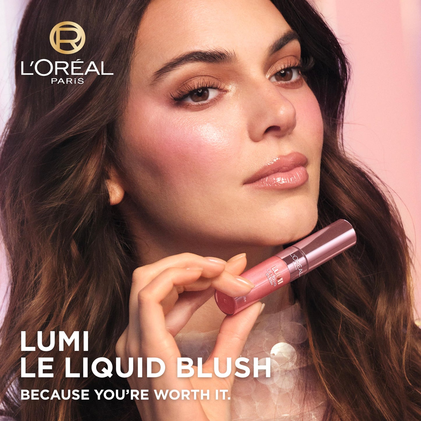 L'Oreal Paris True Match Lumi Le Liquid Blush, Intense Lightweight Blush Formula With Liquid Pigments, Dewy Bright Pink, 0.33 Fl Oz