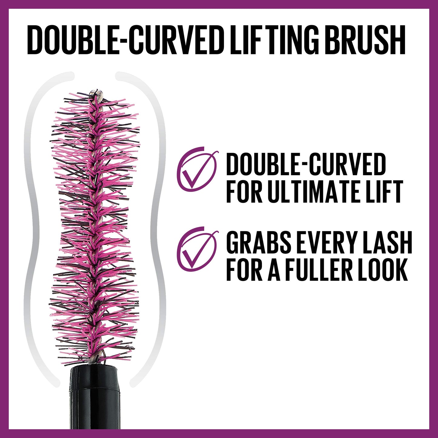 Maybelline The Falsies Lash Lift Waterproof Mascara Volumizing, Lengthening, Lifting, Curling, Multiplying, Eye Makeup, Brownish Black, 1 Count