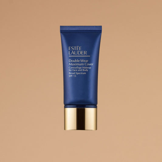 Double Wear 24-Hour Maximum Cover Camouflage Foundation for Face and Body SPF 15 | Covers Scars & Tattoos, 1.0 fl oz., 3C4 Medium/Deep