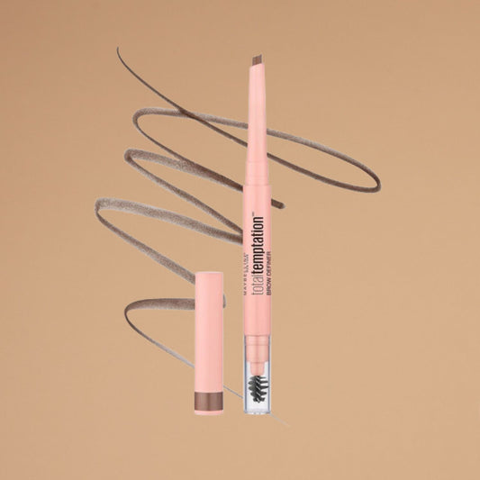 Maybelline Total Temptation Eyebrow Definer Pencil, Soft Brown, 1 Count