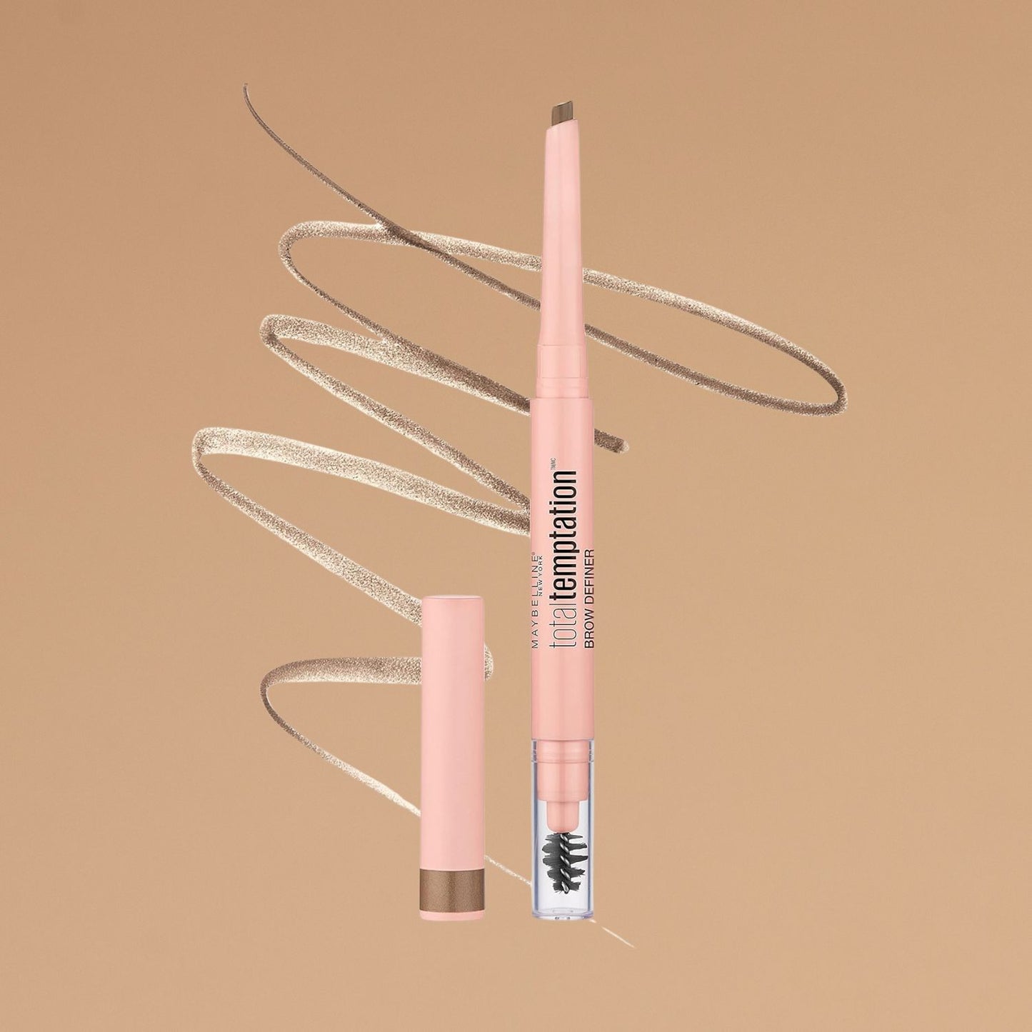 Maybelline Total Temptation Eyebrow Definer Pencil, Blonde, 1 Count